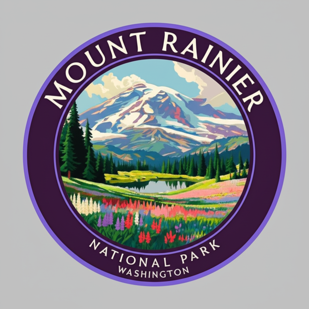 Mount Rainier National Park badge
